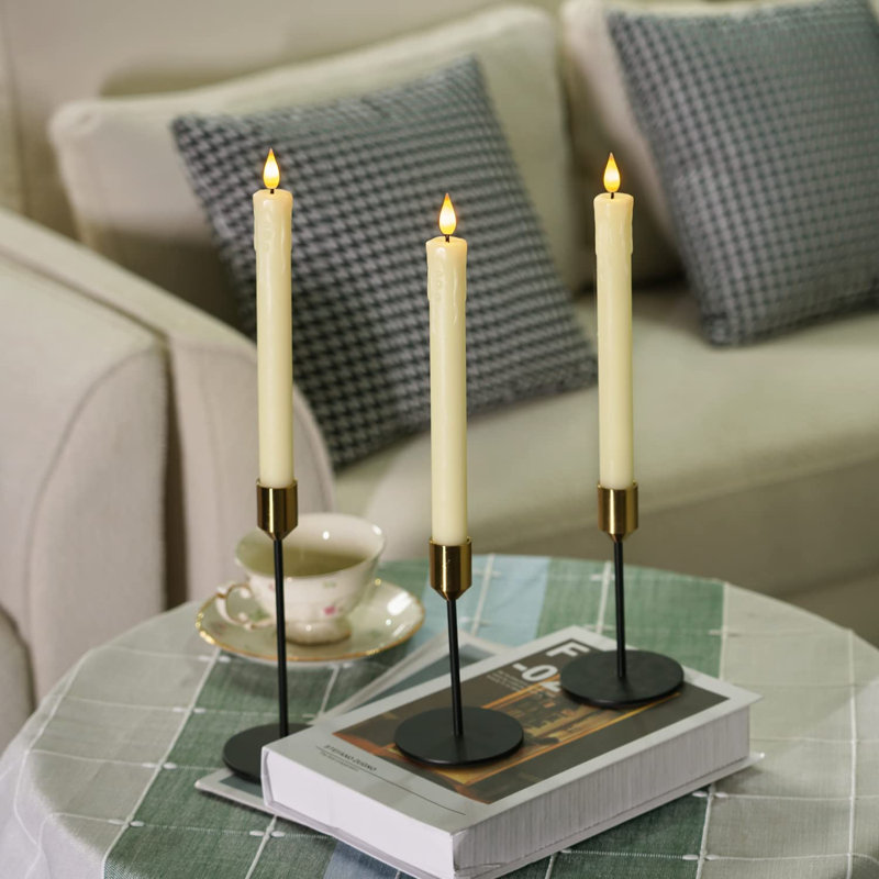 Symple Stuff Unscented Flameless Taper Candle Wayfair
